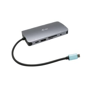 I-TEC USB-C Metal Nano Dock 1xHDMI 1xVGA 1xSD,1xmicroSD Cardreader 1xGLAN 3xUSB 3.1 1xUSB-C Data 1xUSB-C PD Sans Alimentation