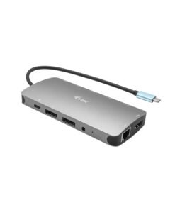 Alternative view of I-TEC USB-C Metal Nano Dock 2xDP 1xHDMI 1xGLAN 1xAudio/Mic 2xUSB 3.1 2xUSB 2.0 1xUSB-C Data 1xUSB-C, sans alimentation fournie