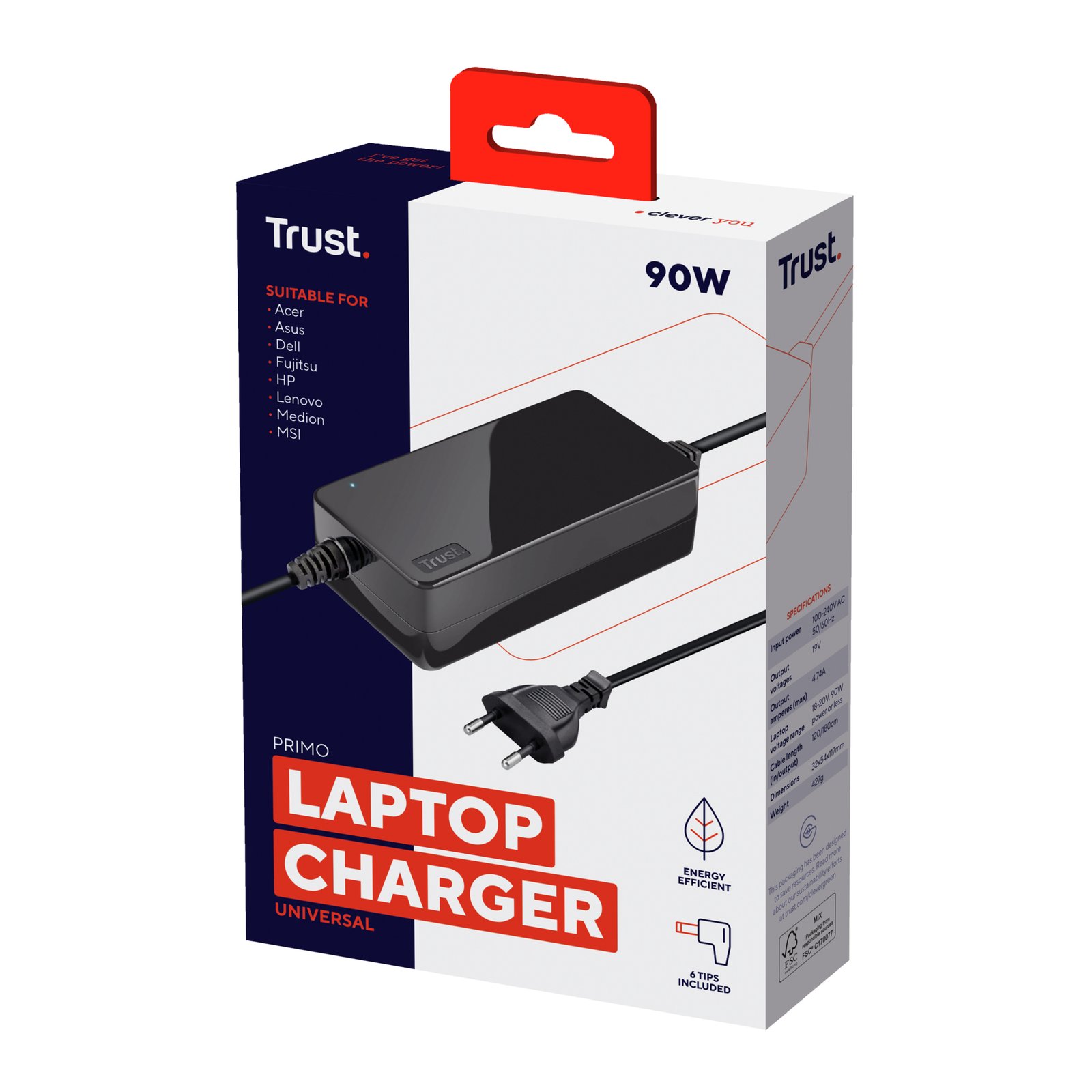 TRUST Alimentation universelle PRIMO 90W pour ordinateur portable – Image 3