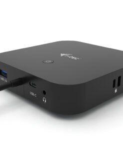 Alternative view of I-TEC USB-C Dual Display MST DS 1xDP 1xHDMI 1xGLAN 3xUSB 3.0 2xUSB 2.0 1xUSB-C-Datei 1xAudio/Mic Jack 1x100W USB-C PD+Charger 112W
