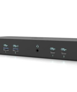 Alternative view of I-TEC USB-C Intelligent Triple Display Docking Station 1xHDMI 2xDP 1xGLAN 2xUSB-C Gen2 2xUSB-A Gen2 2xUSB-A Gen1 1xAudio/Mic PD 100W
