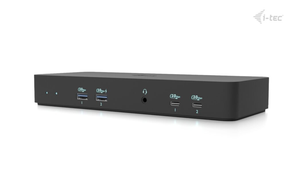 I-TEC USB-C Intelligent Triple Display Docking Station 1xHDMI 2xDP 1xGLAN 2xUSB-C Gen2 2xUSB-A Gen2 2xUSB-A Gen1 1xAudio/Mic PD 100W – Image 2