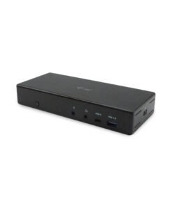 Alternative view of I-TEC USB-C Quattro Display Docking Station 2xDP 2xHDMI 1xGLAN 5xUSB 3.0 1xUSB-C-Data 1xAudio 1xMic 85W PD KL