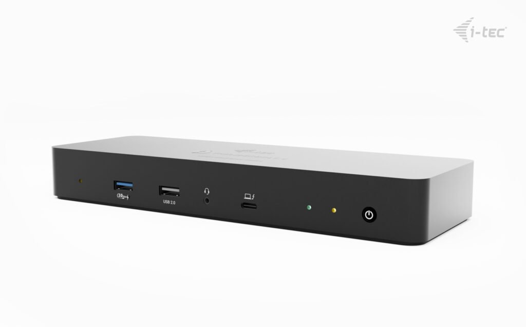 I-TEC Thunderbolt 4 Intelligent Dual Display DS 1x TB4 2x DP 1x GLAN 1x USB-C Gen2 3x USB-A Gen2 1x USB 2.0 1x Audio/Mic PD 90W KL – Image 2