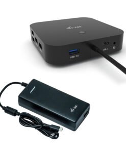 I-TEC USB-C Dual Display MST DS 2xDP 1xGLAN 3xUSB 3.1 2xUSB 2.0 1xUSB-C-DatA 1xAudio/Mic Jack 1x100W USB-C PD + Charger 112W