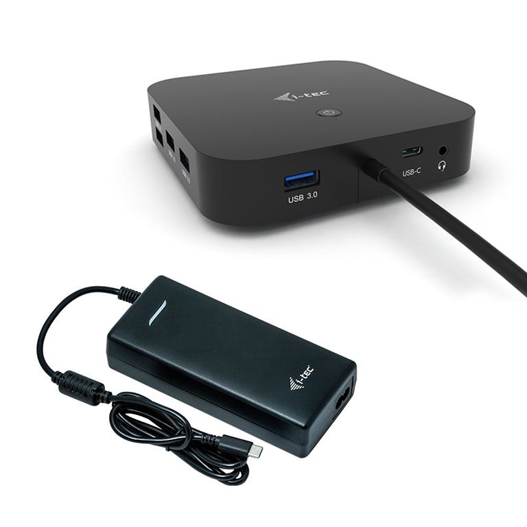 I-TEC USB-C Dual Display MST DS 2xDP 1xGLAN 3xUSB 3.1 2xUSB 2.0 1xUSB-C-DatA 1xAudio/Mic Jack 1x100W USB-C PD + Charger 112W
