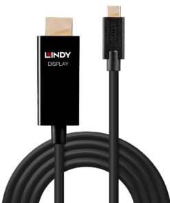 Alternative view of LINDY 1m USB Type C to HDMI 4K60 Adapter Cable with HDR