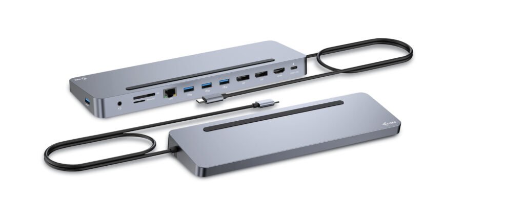 I-TEC USB-C Metal Ergonomic 4K 3x Display Docking Station with PD 100 W + i-tec Universal Charger 100W bundle – Image 2