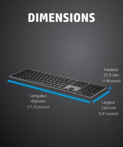 HP INC. HP 975 USB+BT Dual-Mode Wireless Keyboard-FR – Image 3
