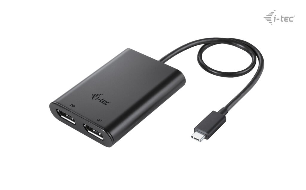 I-TEC USB-C Dual 4K/60Hz single 8K/30Hz DP Video Adapter 2x DP Port – Image 3
