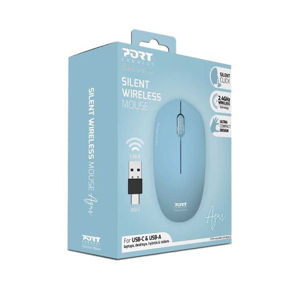 PORT DESIGNS Mouse Collection Wireless Azur – Image 4
