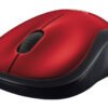 LOGITECH M185 Mouse optical wireless 2.4 GHz USB wireless receiver red