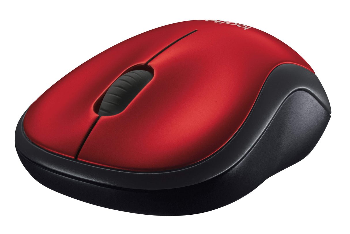 LOGITECH M185 Mouse optical wireless 2.4 GHz USB wireless receiver red