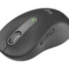 LOGITECH Signature M650 L Mouse large size optical 5 buttons wireless Bluetooth 2.4 GHz Bolt USB receiver graphite