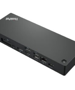 Alternative view of LENOVO ThinkPad Thunderbolt 4 WorkStation Dock - Thunderbolt 4 - HDMI, 2 x DP, 2 x Thunderbolt - 1GbE - 300 Watt