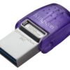 KINGSTON 128Go DataTraveler microDuo 3C 200MB/s dual USB-A + USB-C