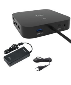 I-TEC USB-C Dual Display MST DS 1xDP 1xHDMI 1xGLAN 3xUSB 3.0 2xUSB 2.0 1xUSB-C-Datei 1xAudio/Mic Jack 1x100W USB-C PD+Charger 112W