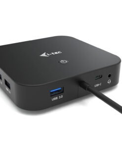 Alternative view of I-TEC USB-C Dual Display MST DS 1xDP 1xHDMI 1xGLAN 3xUSB 3.0 2x USB 2.0 1xUSB-C-Datei 1xAudio/Mic Jack 1x100W USB-C PD