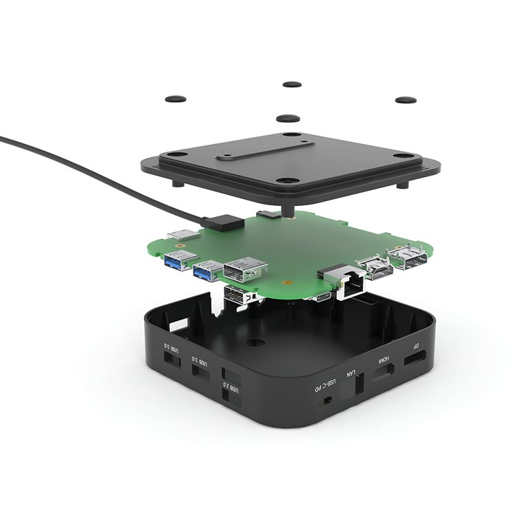 I-TEC USB-C Dual Display MST DS 1xDP 1xHDMI 1xGLAN 3xUSB 3.0 2xUSB 2.0 1xUSB-C-Datei 1xAudio/Mic Jack 1x100W USB-C PD+Charger 112W – Image 3