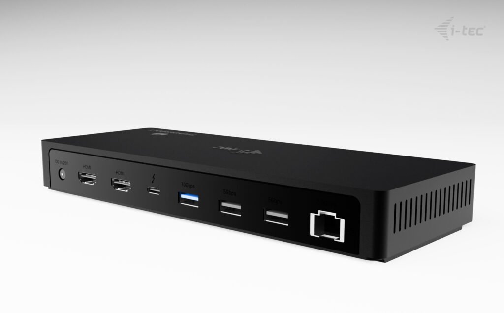 I-TEC Thunderbolt4 3xDisplay DS 2xHDMI 1xTB3 1x2.5GLAN 1xUSB-C Gen2 2xUSB-A Gen2 2xUSB-A Gen1 SD+TF Cardreader 1x Audio/Mic PD 96W – Image 3