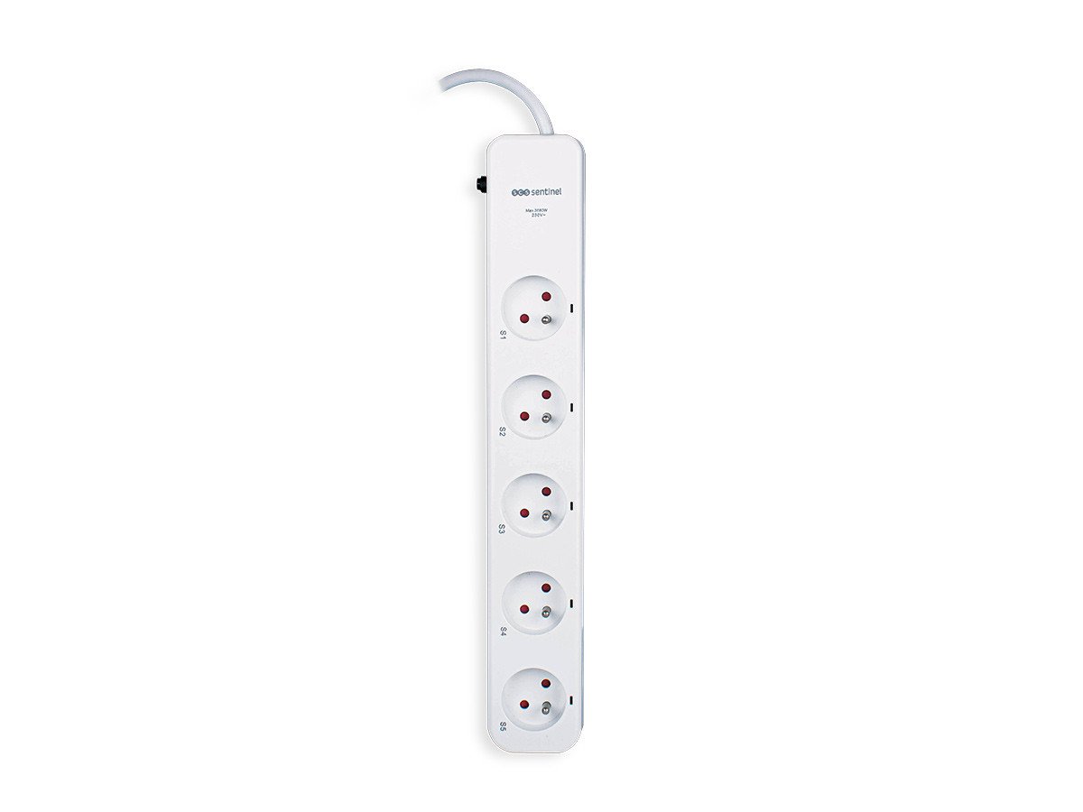 PHILIPS Rallonge multiprise avec interrupteur 6 prises 3m Blanc