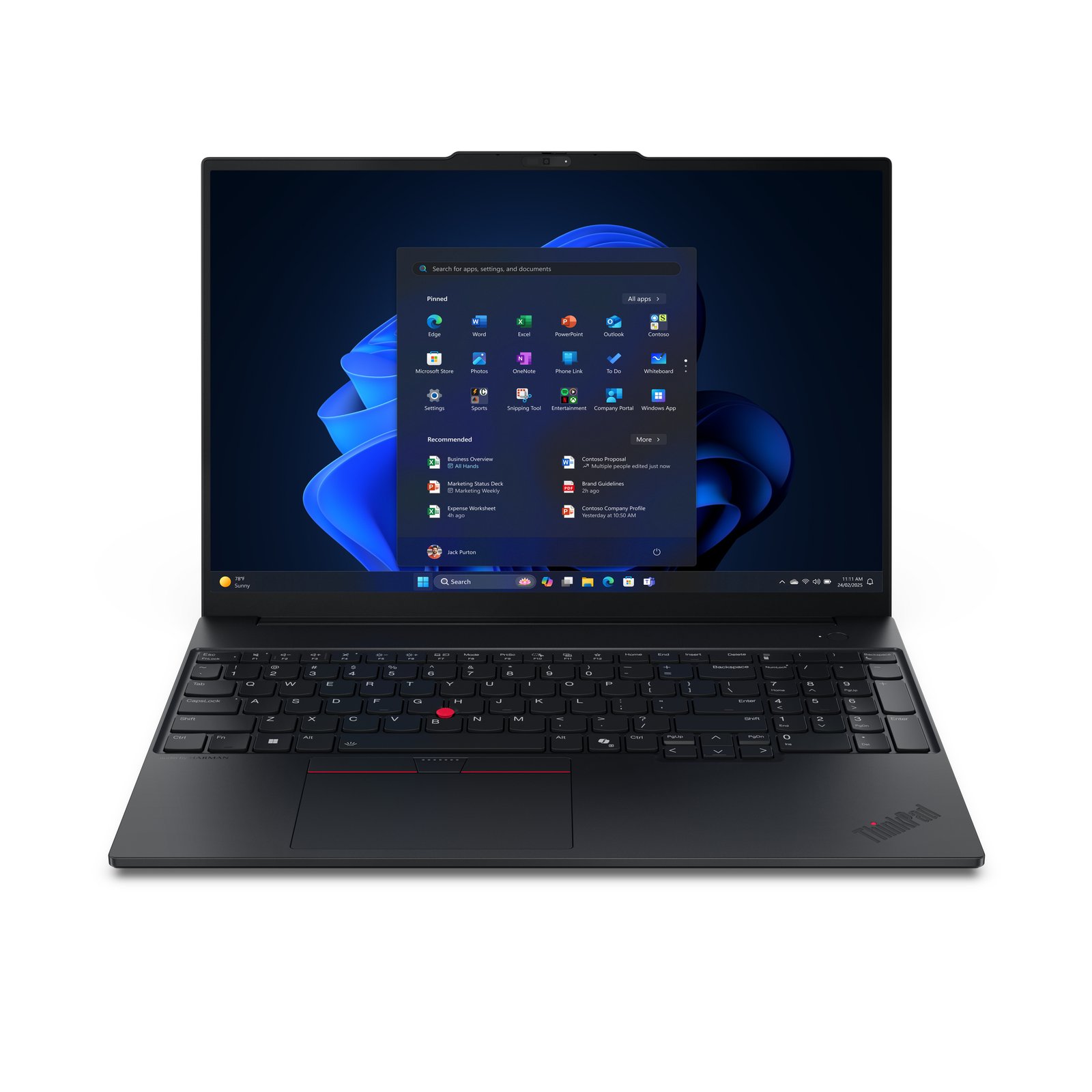 LENOVO ThinkPad E16 G3 AMD Ryzen 7 250 16p WUXGA 16Go 512Go SSD M.2 2242 PCIe AMD Radeon 780M W11P 1YR Premier NBD