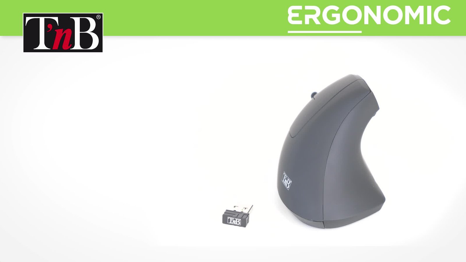 T'NB TNB ERGO Line Ergonomic Wireless Mouse Optimized Design For Comfortable Use – Image 2