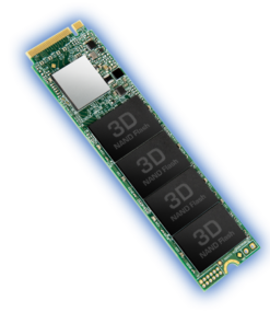 Alternative view of TRANSCEND 512Go M.2 2280PCIe Gen3x4 puce 3D TLC sans DRAM