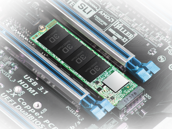 TRANSCEND 512Go M.2 2280PCIe Gen3x4 puce 3D TLC sans DRAM – Image 3