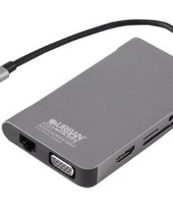 URBAN FACTORY Hubee Plus USB-C Mobile Station RJ45 Gigabit HDMI 4K VGA HD 3xUSB-A 3.1 of 10gbps 100Watts
