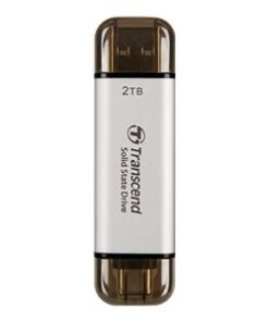TRANSCEND ESD310S 2To External SSD USB 10Gbps Type C/A Silver