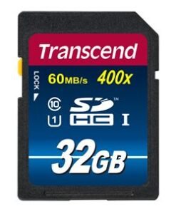TRANSCEND 32Go UHS-I U1 Carte SD puce TLC pour appareil photo numérique