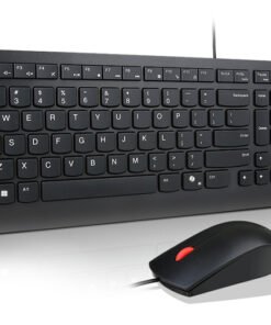 Alternative view of LENOVO Essential Wired Combo - Ensemble clavier et souris - USB - AZERTY - Français - noir - ThinkRed