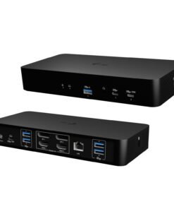 I-TEC Universal Intelligent Dual Display DS 2xHDMI 2xDP 1xGLAN 2xUSB-C Gen2 3xUSB-A Gen2 2xUSB-A Gen1 1xAudio/Mic PD100W KL