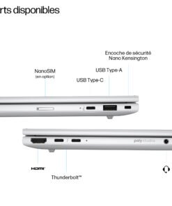 Alternative view of HP INC. HP EliteBook 8 G1i IA Nouvelle génération Intel Core Ultra 5 225U 16p WUXGA 16Go 512Go SSD UMA W11P Copilot + PC 3/3/0