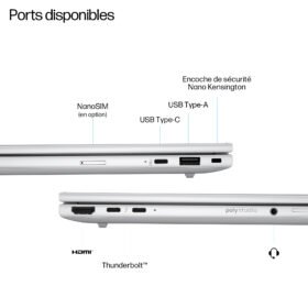 HP INC. HP EliteBook 8 G1i IA Nouvelle génération Intel Core Ultra 5 225U 16p WUXGA 16Go DDR5 512Go SSD UMA W11P 3/3/0 Copilot + PC