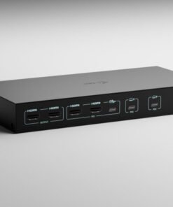 Alternative view of I-TEC USB-C KVM Docking station for 3 Hosts 2xHDMI 1xGLAN 1xUSB-C Gen2 3x USB-A Gen2 2x USB-A 1.1 1xAudio 1xMic PD 1x 92W/2x 65W