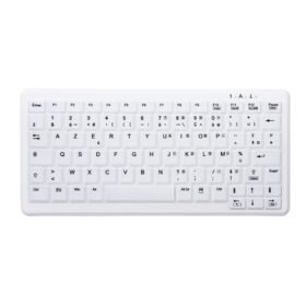 CHERRY AK-C4110F-FU1-W/FR Wireless keyboard compact without numpad washable USB white (FR)
