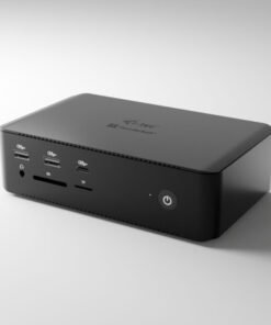 Alternative view of I-TEC Thunderbolt 5 Quattro Display DS 2xTB5 2xHDMI 1x2.5GLAN 1xAudio/Mic 1xUSB-C Gen2 4xUSB-A Gen2 SD+TF Cardreader PD 140W KL