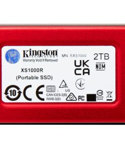 Alternative view of KINGSTON XS1000R 2To SSD Pocket-Sized USB 3.2 Gen 2 External Solid State Drive Red