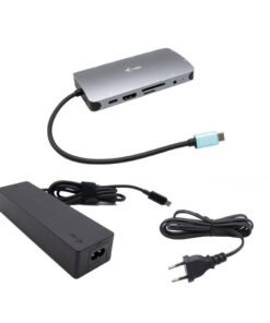 I-TEC USB-C Metal Dock 1xHDMI 1xVGA 1xSD+1xmicroSD Card reader 1xGLAN 1xAudio/Mic 3xUSB 3.1 1xUSB-C Data 1xUSB-C PD + Charger 100W