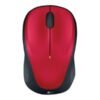 LOGITECH M235 Mouse optical wireless 2.4 GHz USB wireless receiver red