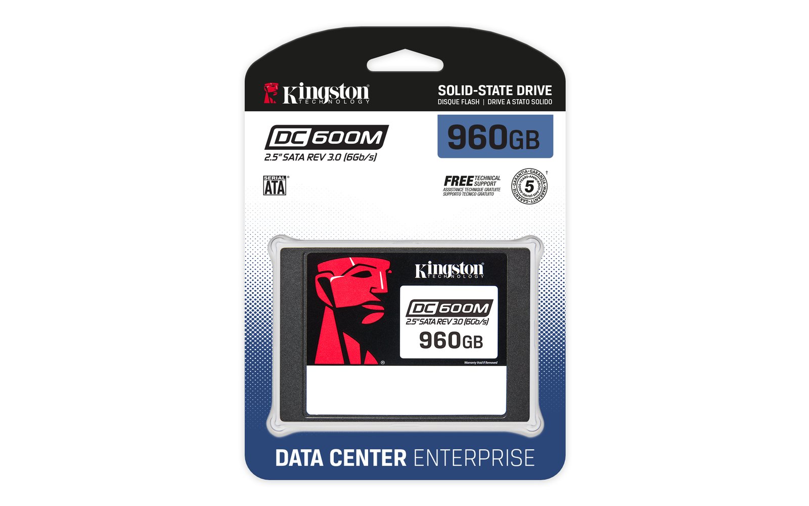 KINGSTON 960Go DC600M 2.5p SATA3 mixed-use data center SSD for enterprise servers and NAS (VMWare Ready) – Image 3