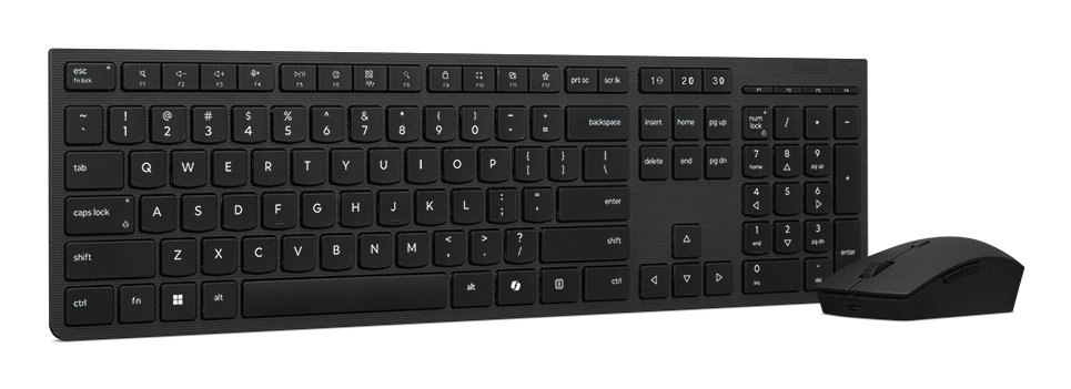 LENOVO Professional Wireless Rechargeable Keyboard and Mouse Combo AI - French – Image 2
