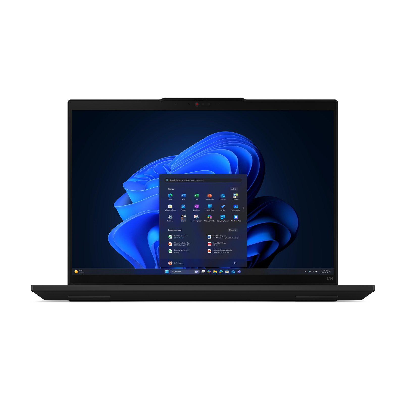 LENOVO ThinkPad L14 Gen 6 AMD Ryzen 5 PRO 215 14p WUXGA 16Go 512Go SSD M.2 2280 PCIe AMD Radeon 740M W11P 1YR Premier NBD – Image 2