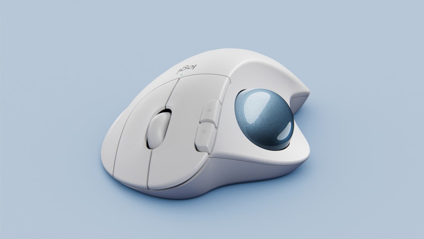 LOGITECH ERGO M575S Wireless Trackball - Graphite + Blue Ball – Image 3