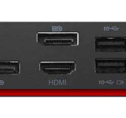 LENOVO ThinkPad Universal USB-C Dock - Station d accueil - USB-C - HDMI 2 x DP - GigE - 90 Watt - ThinkRed – Image 3