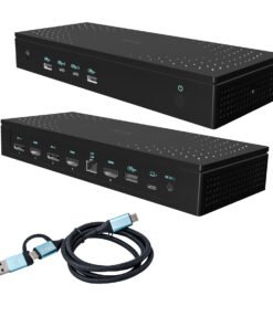 I-TEC Universal 5x 4K Display DS 5x 4K 2x DP 3x HDMI 1x 2.5GLAN 2x USB-C Gen.2 3x USB 3.2 Gen.2 1x Audio/Mic Jack PD 100W KL