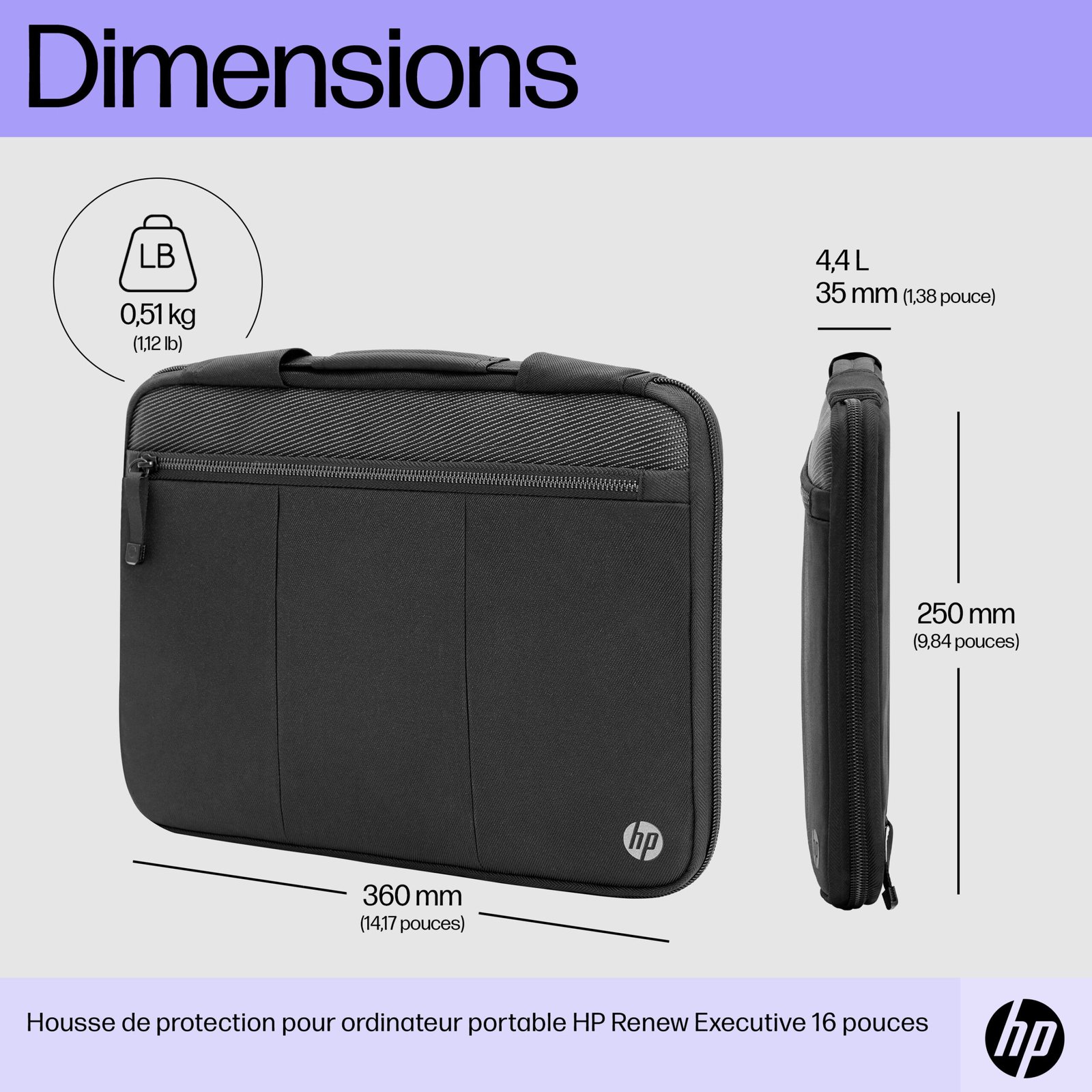 HP INC. HP Renew Executive 14.1p Laptop Sleeve – Image 2