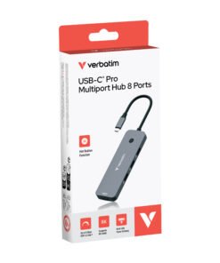 Alternative view of VERBATIM USB-C PRO MULTIPORT HUB 8 PORT CMH-08 WCF (P)